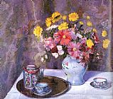 Bernhard Gutmann Imari Tea Set painting